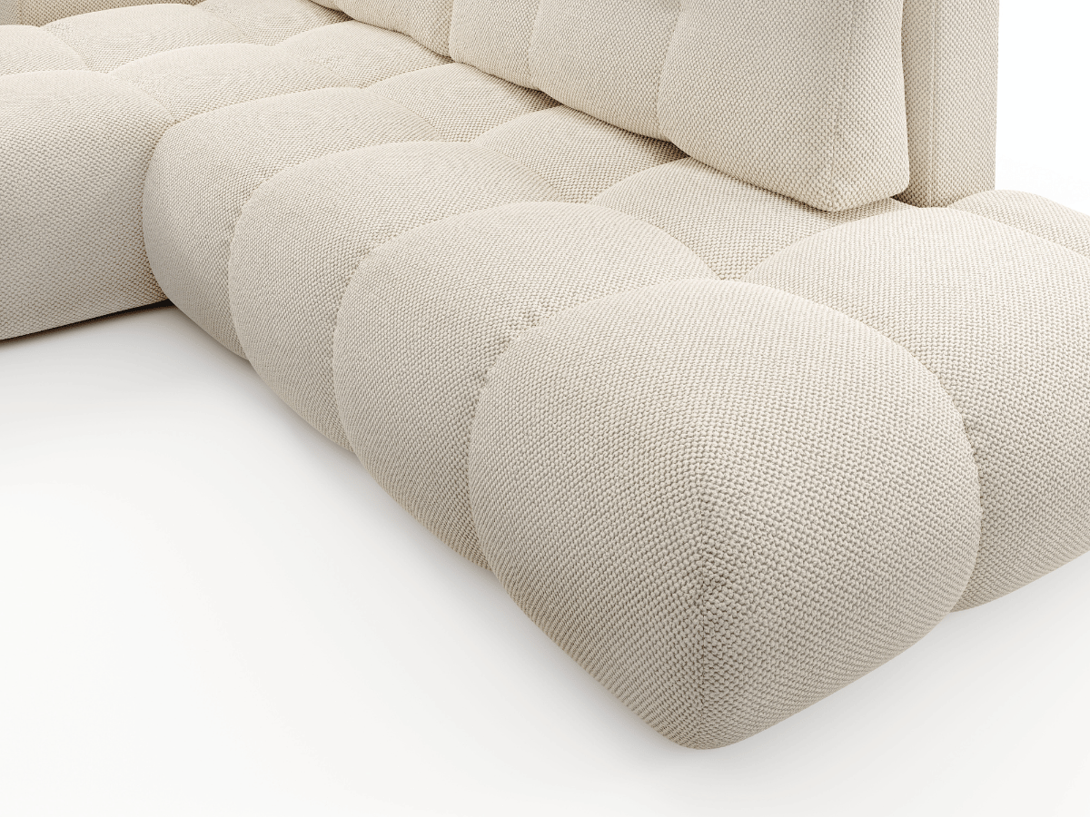 Sofá cama esquinero MAGENTA - Diseño asimétrico y ultra confort