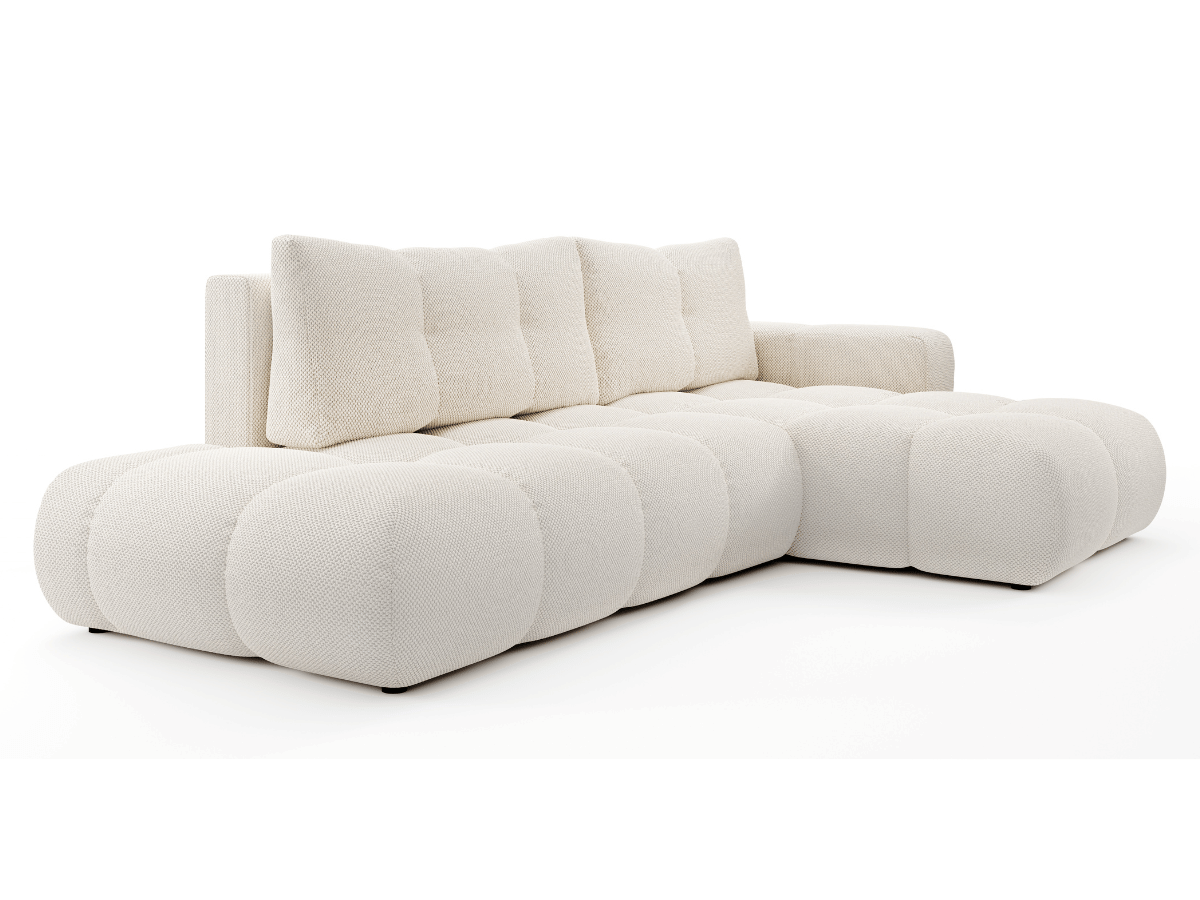 Sofá cama esquinero MAGENTA - Diseño asimétrico y ultra confort