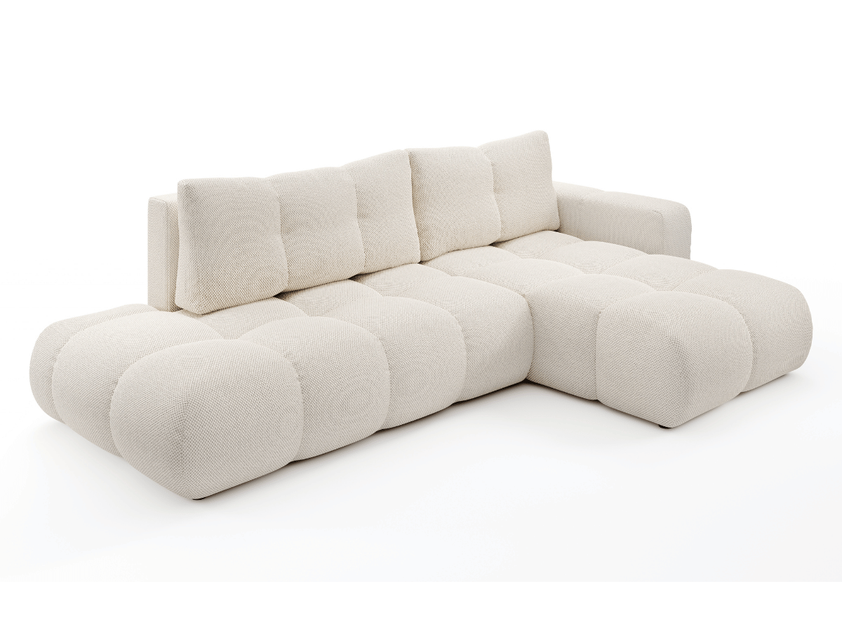 Sofá cama esquinero MAGENTA - Diseño asimétrico y ultra confort