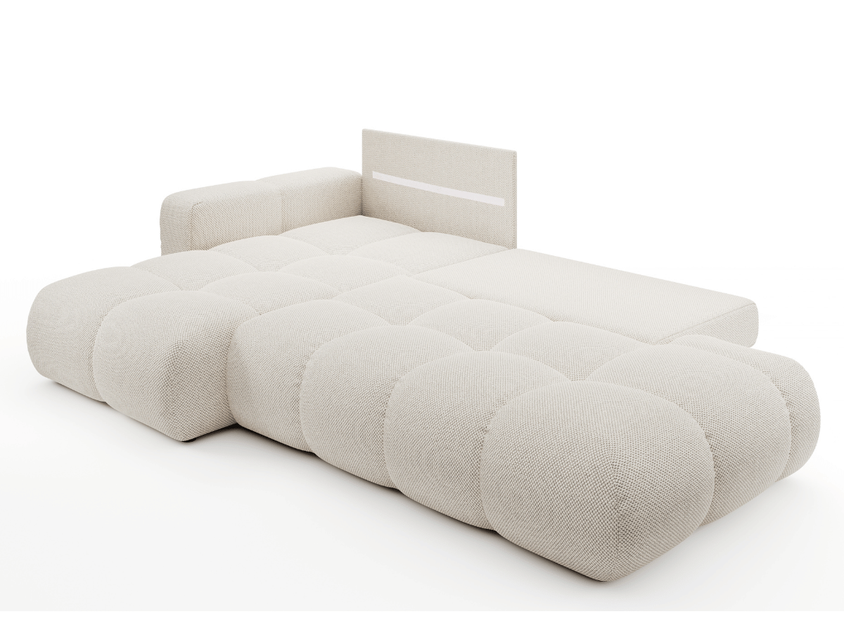 Sofá cama esquinero MAGENTA - Diseño asimétrico y ultra confort