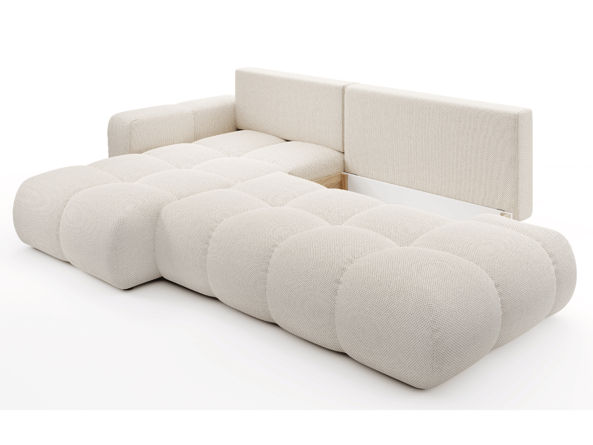 Sofá cama esquinero MAGENTA - Diseño asimétrico y ultra confort