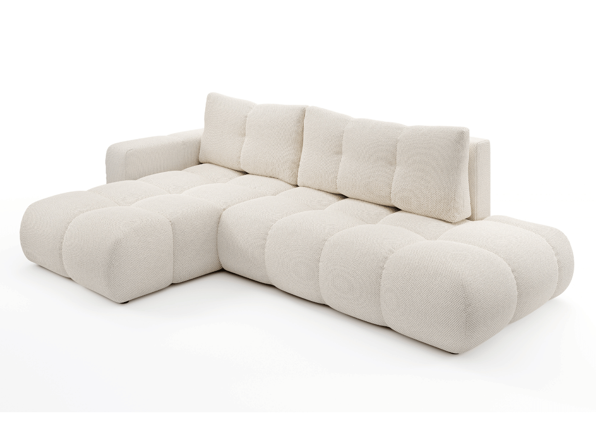 Sofá cama esquinero MAGENTA - Diseño asimétrico y ultra confort