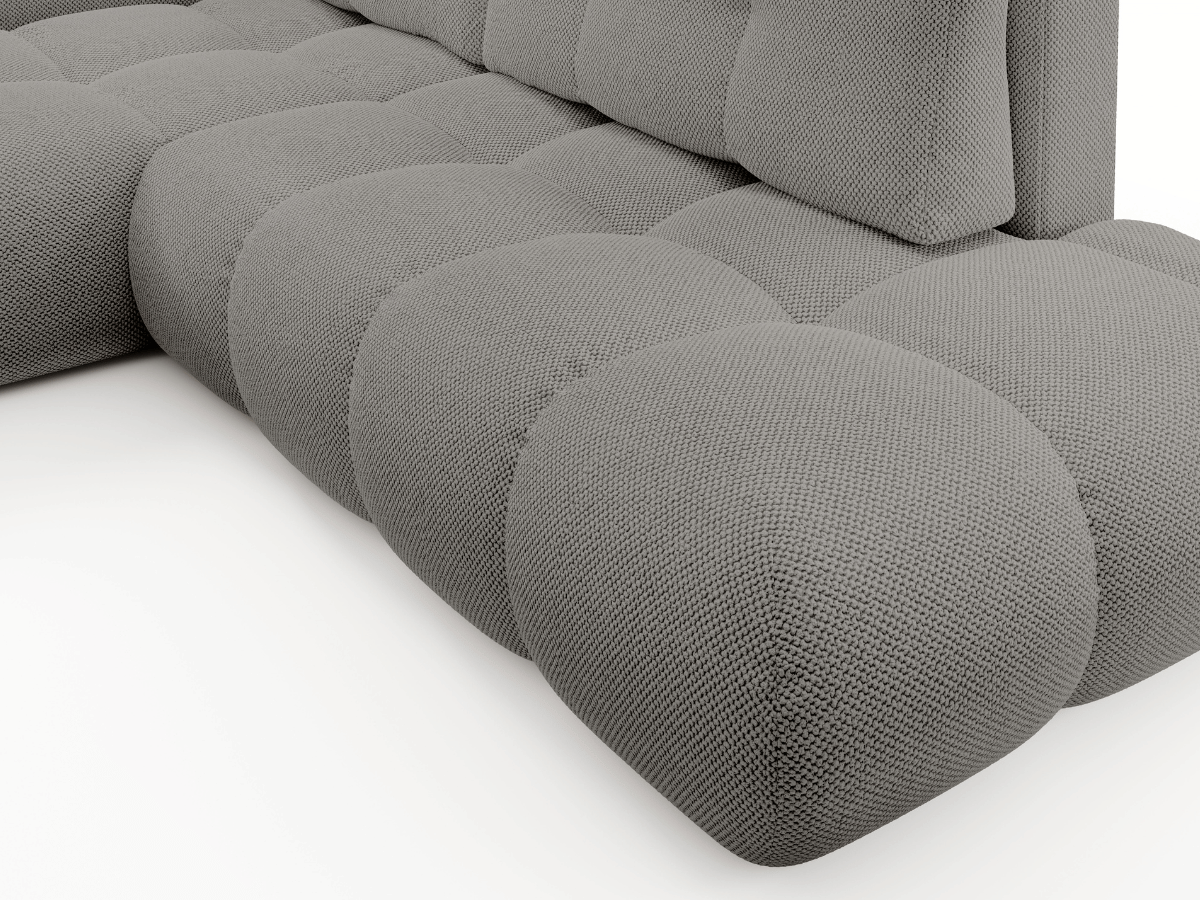 Sofá cama esquinero MAGENTA - Diseño asimétrico y ultra confort