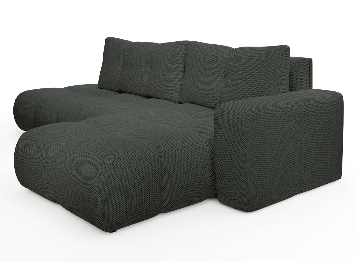Sofá cama esquinero MAGENTA - Diseño asimétrico y ultra confort