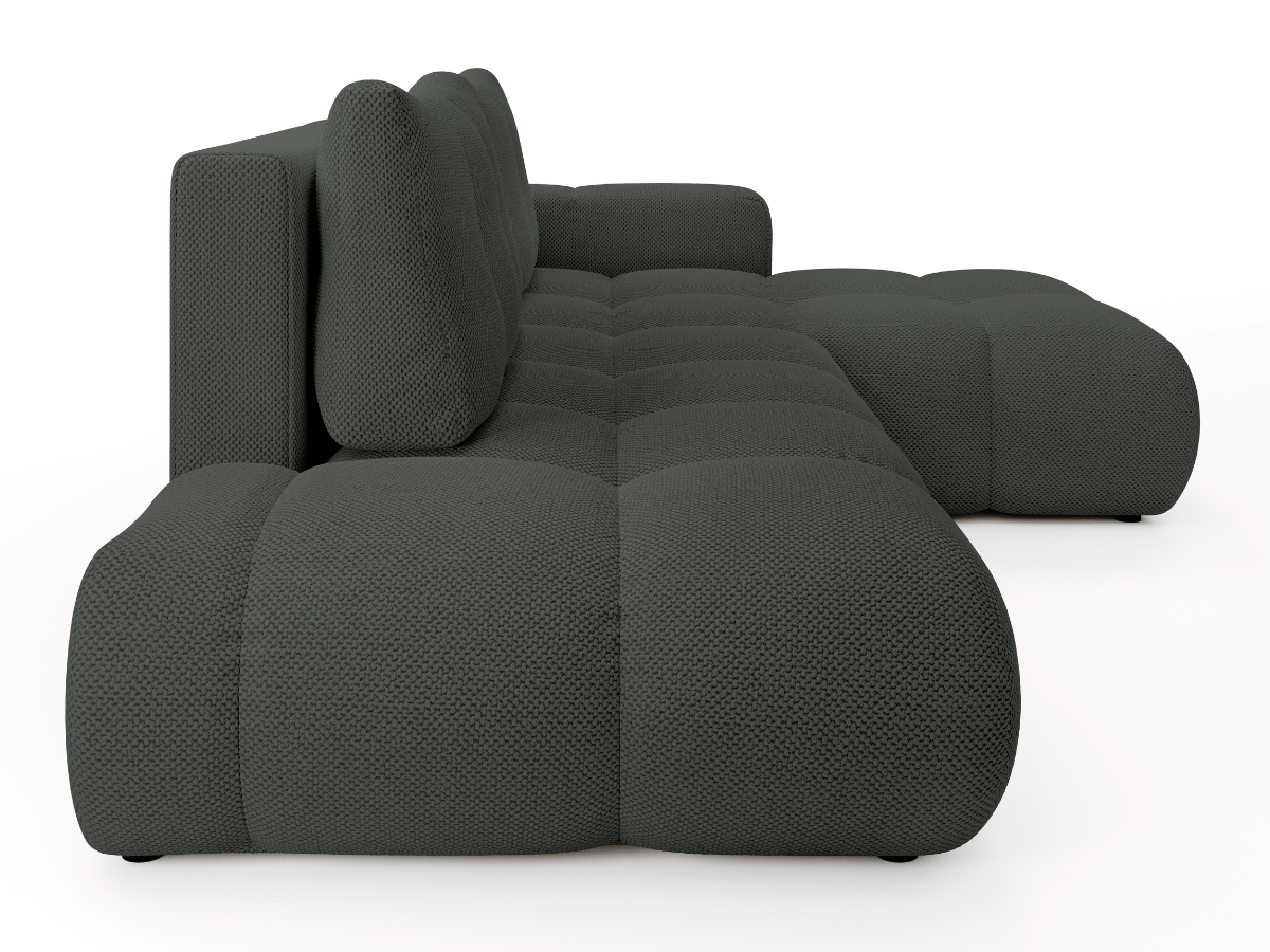 Sofá cama esquinero MAGENTA - Diseño asimétrico y ultra confort