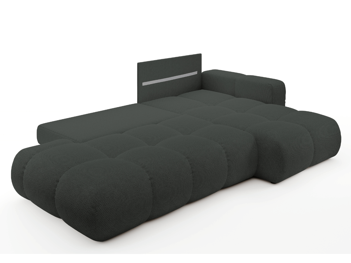 Sofá cama esquinero MAGENTA - Diseño asimétrico y ultra confort