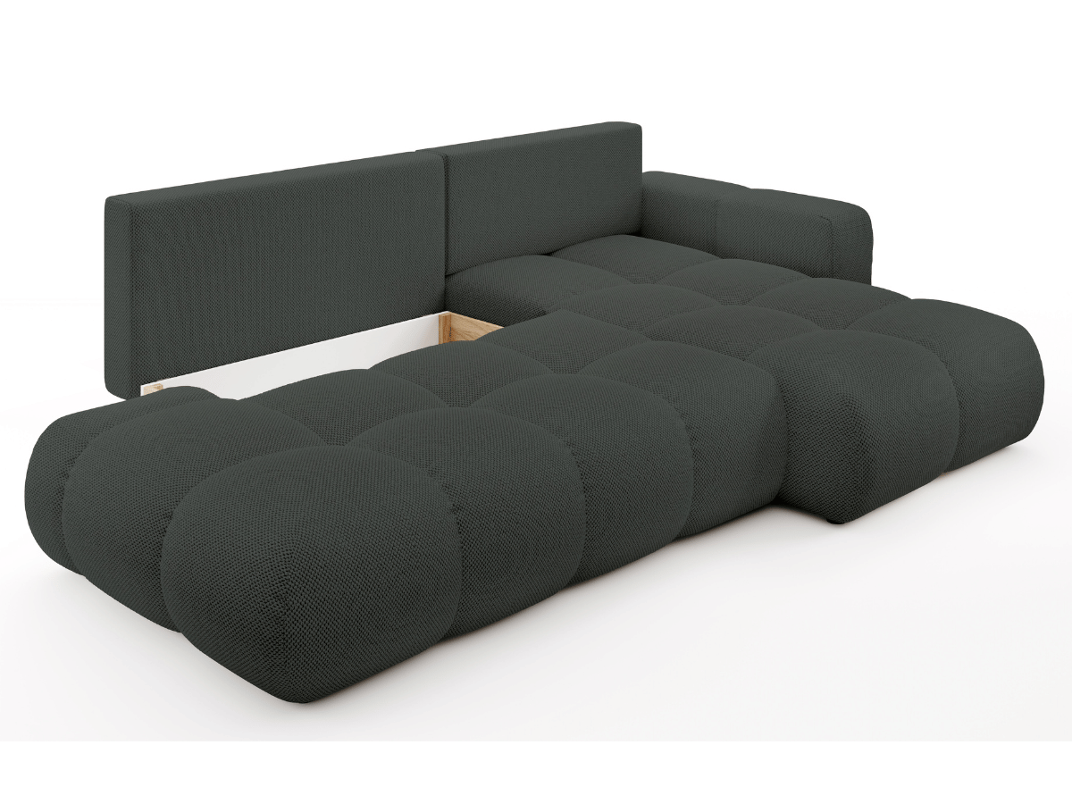 Sofá cama esquinero MAGENTA - Diseño asimétrico y ultra confort