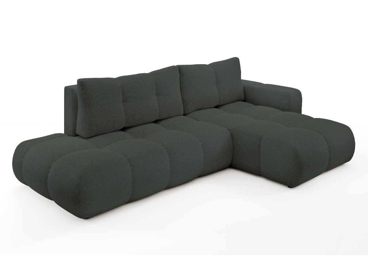Sofá cama esquinero MAGENTA - Diseño asimétrico y ultra confort