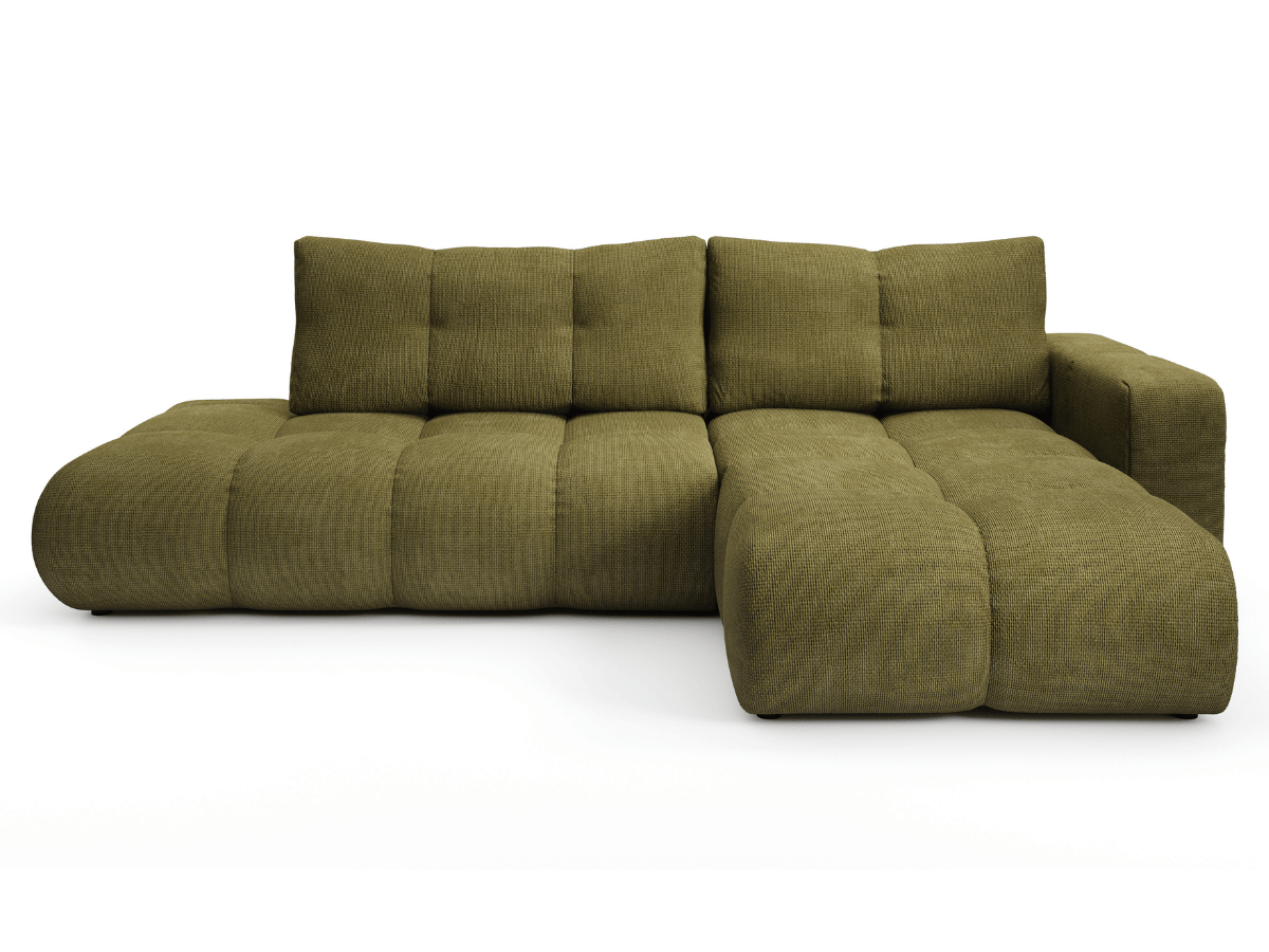 Sofá cama esquinero MAGENTA - Diseño asimétrico y ultra confort