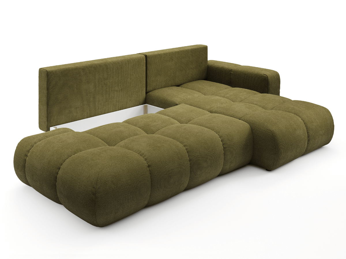 Sofá cama esquinero MAGENTA - Diseño asimétrico y ultra confort
