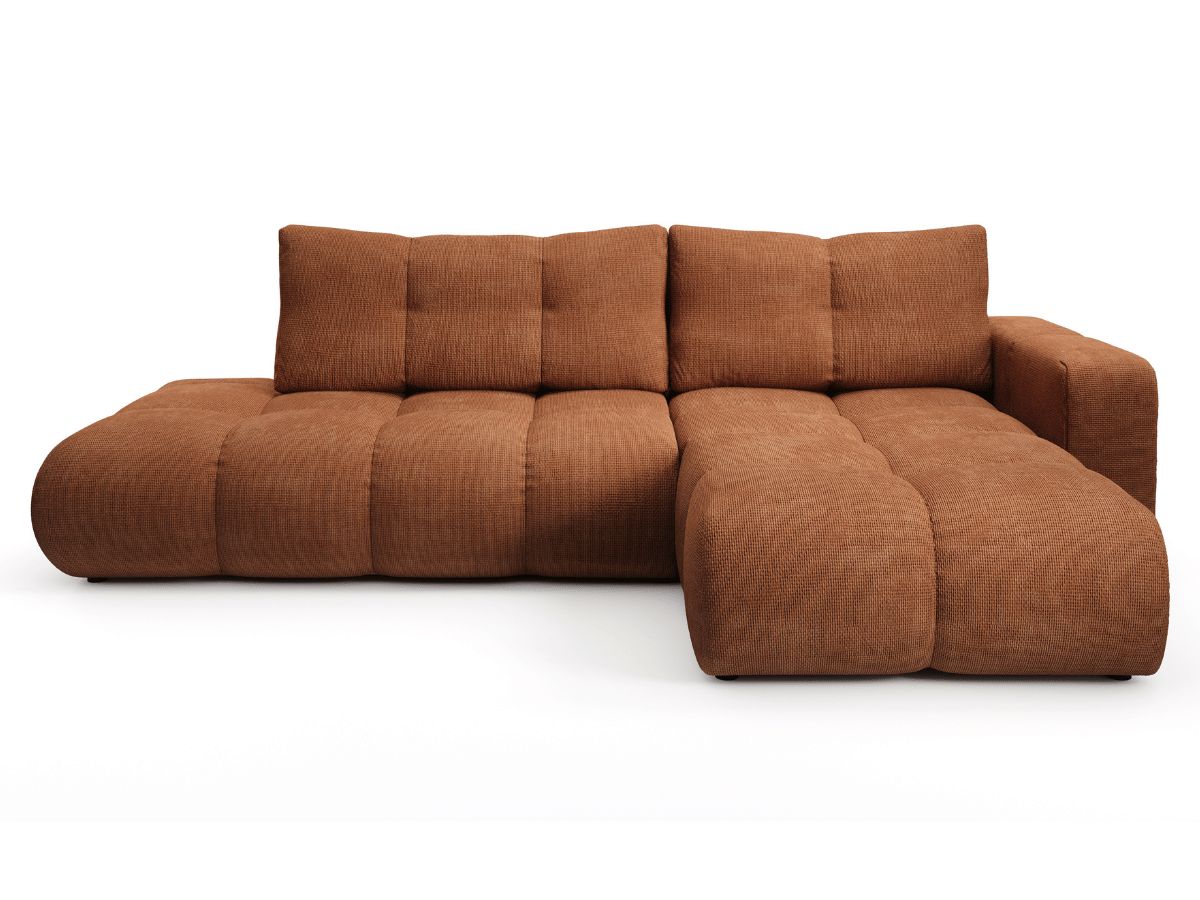 Sofá cama esquinero MAGENTA - Diseño asimétrico y ultra confort