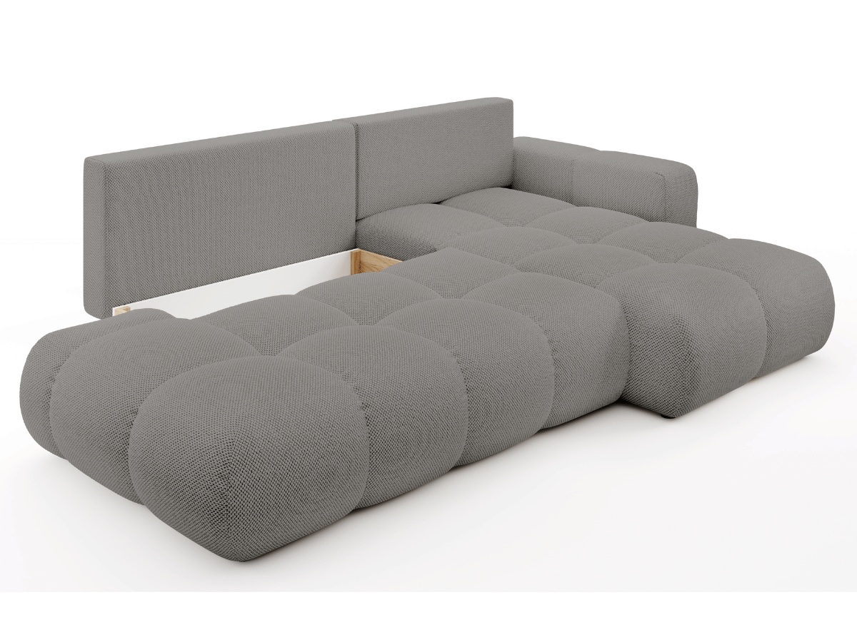 Sofá cama esquinero MAGENTA - Diseño asimétrico y ultra confort