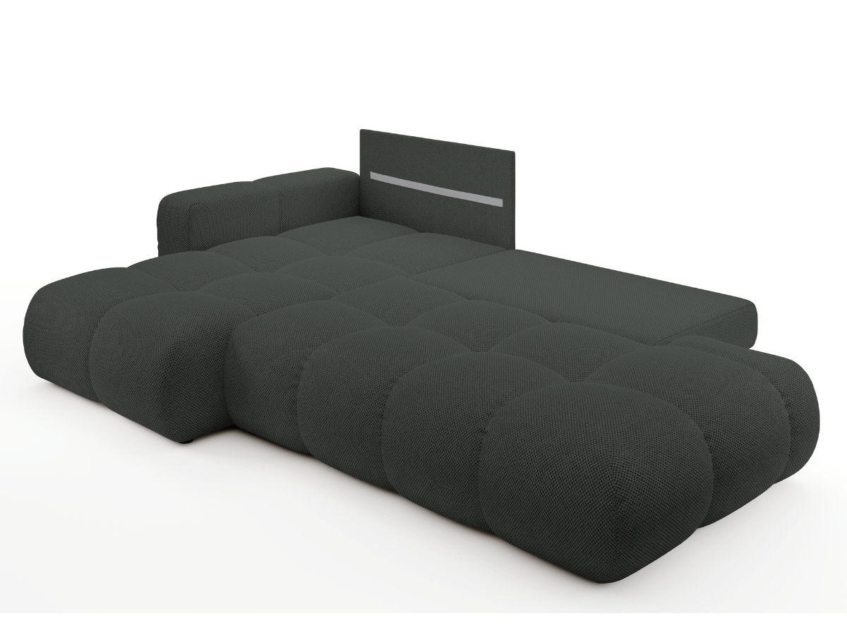 Sofá cama esquinero MAGENTA - Diseño asimétrico y ultra confort