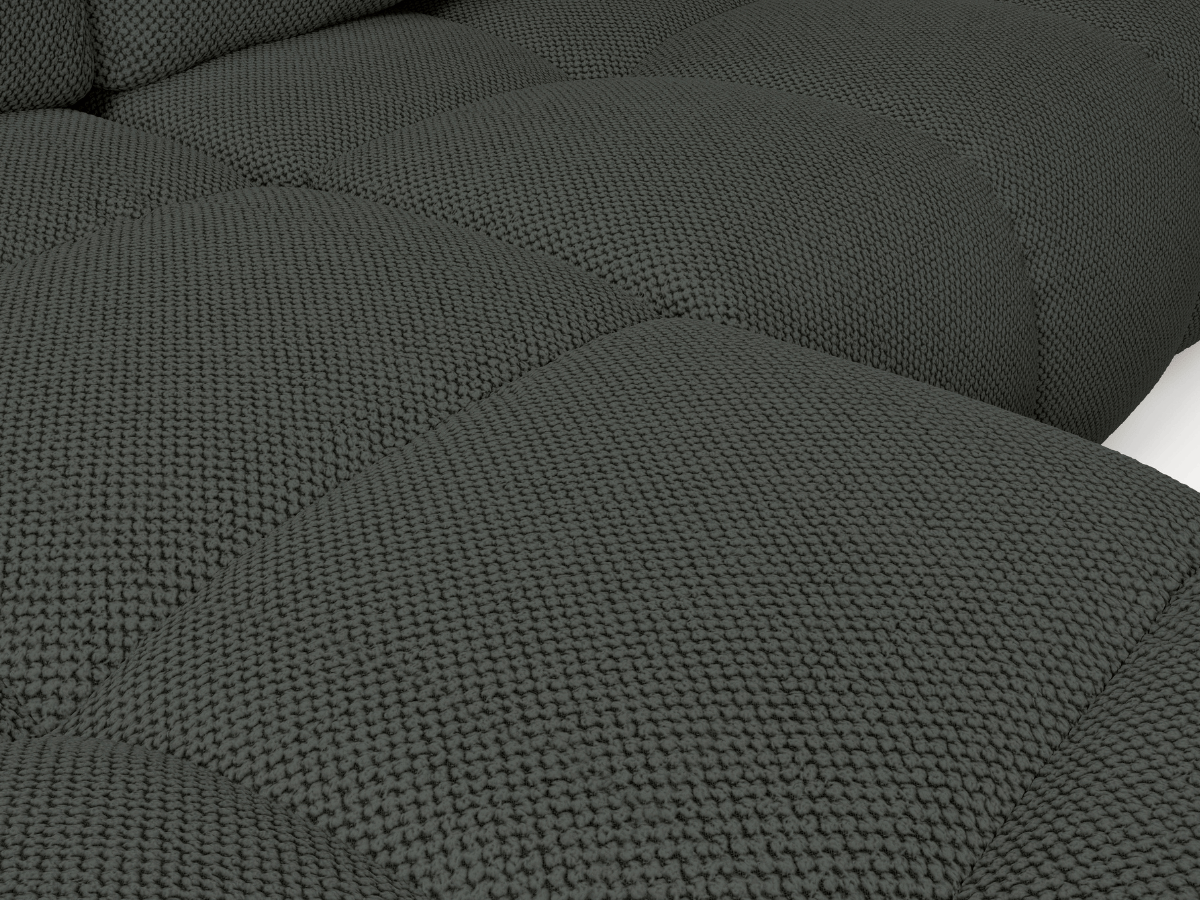 Sofá cama esquinero MAGENTA - Diseño asimétrico y ultra confort