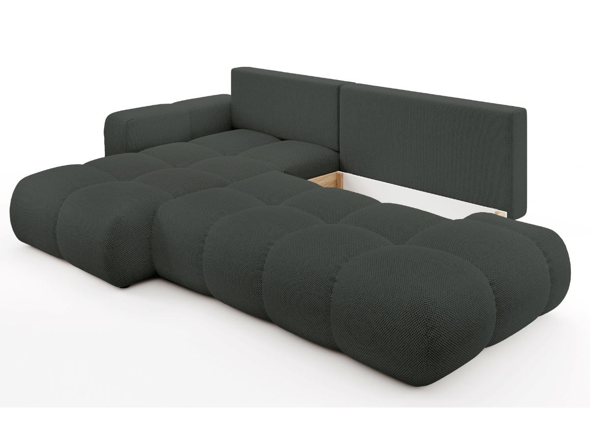 Sofá cama esquinero MAGENTA - Diseño asimétrico y ultra confort