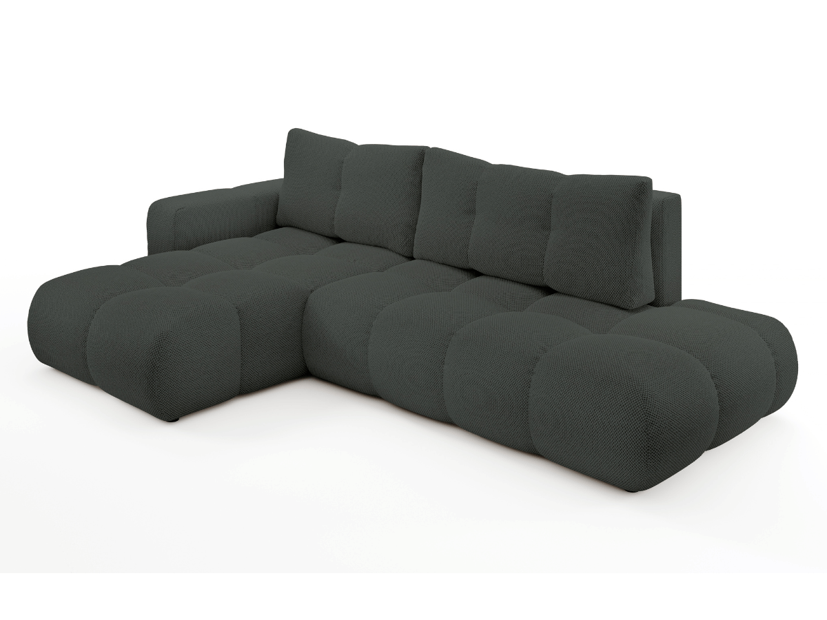Sofá cama esquinero MAGENTA - Diseño asimétrico y ultra confort