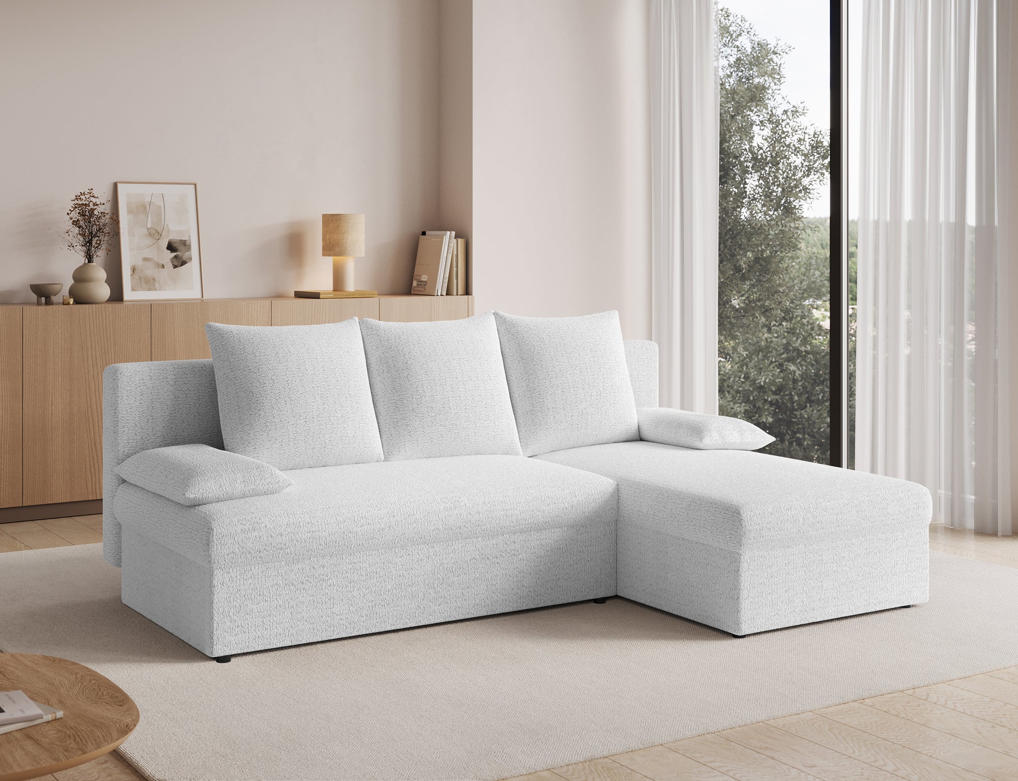 Canapé d’angle Convertible Bastille – Compact, Gain de Place & Petit Prix