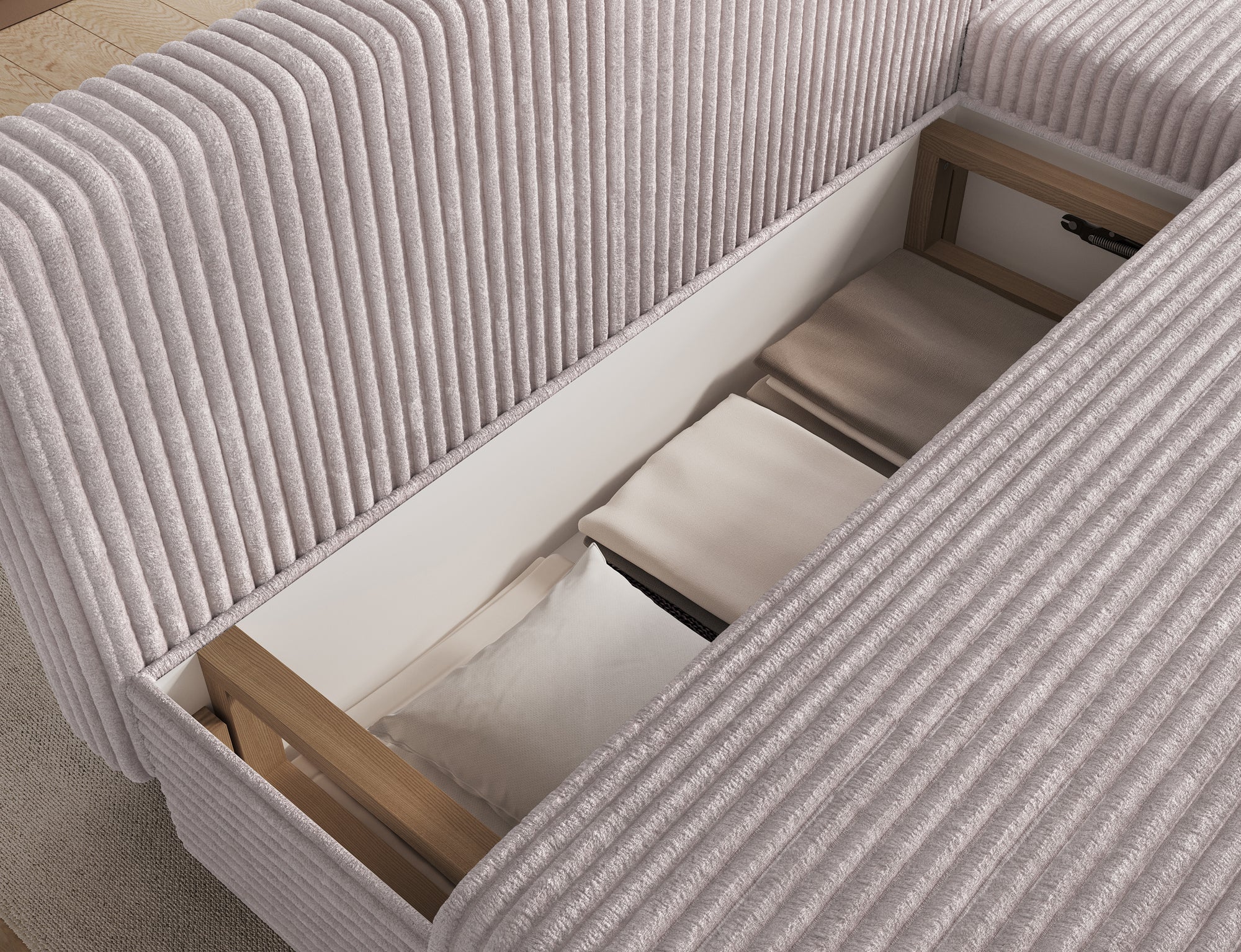 Canapé d’angle Convertible Bastille – Compact, Gain de Place & Petit Prix