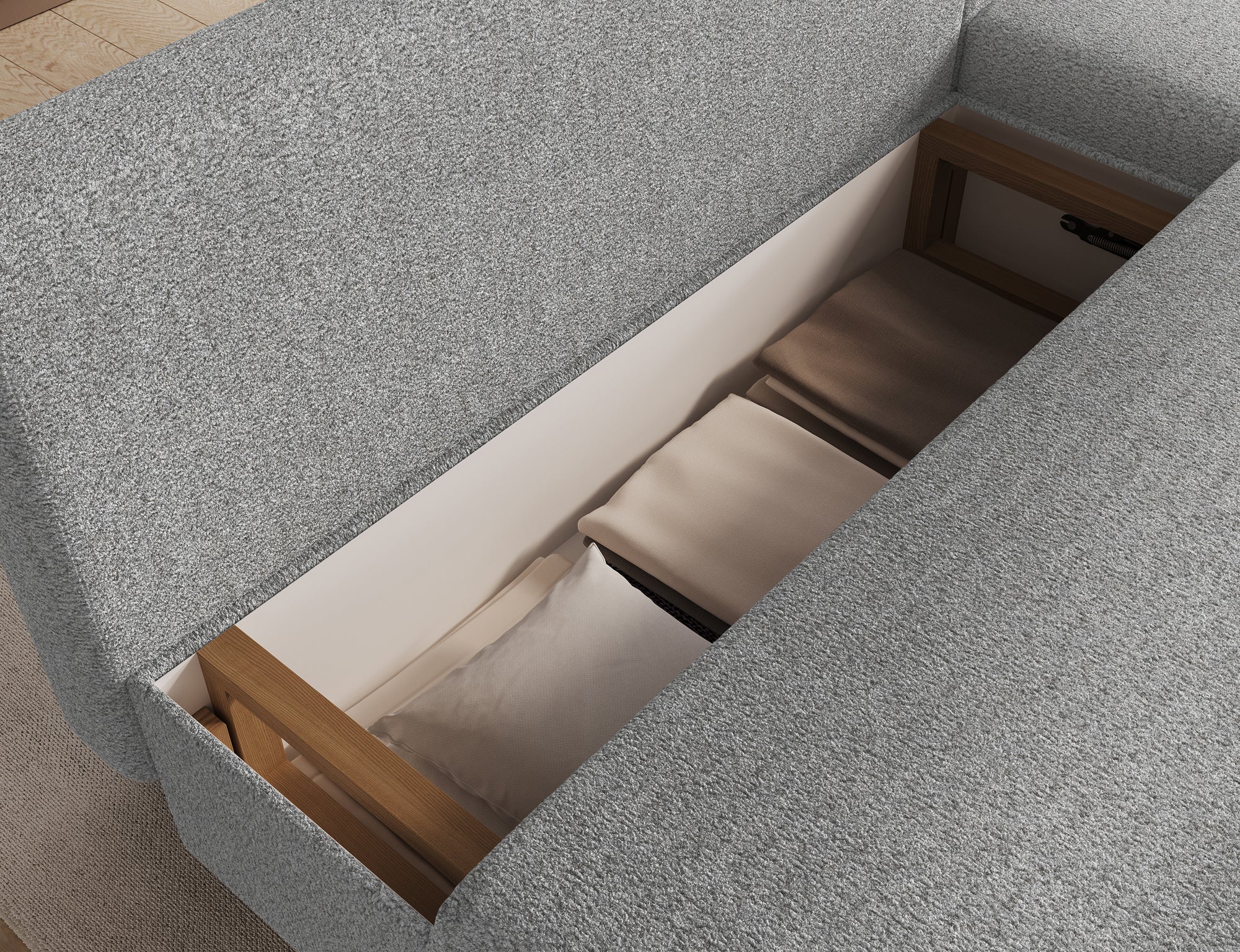 Canapé d’angle Convertible Bastille – Compact, Gain de Place & Petit Prix