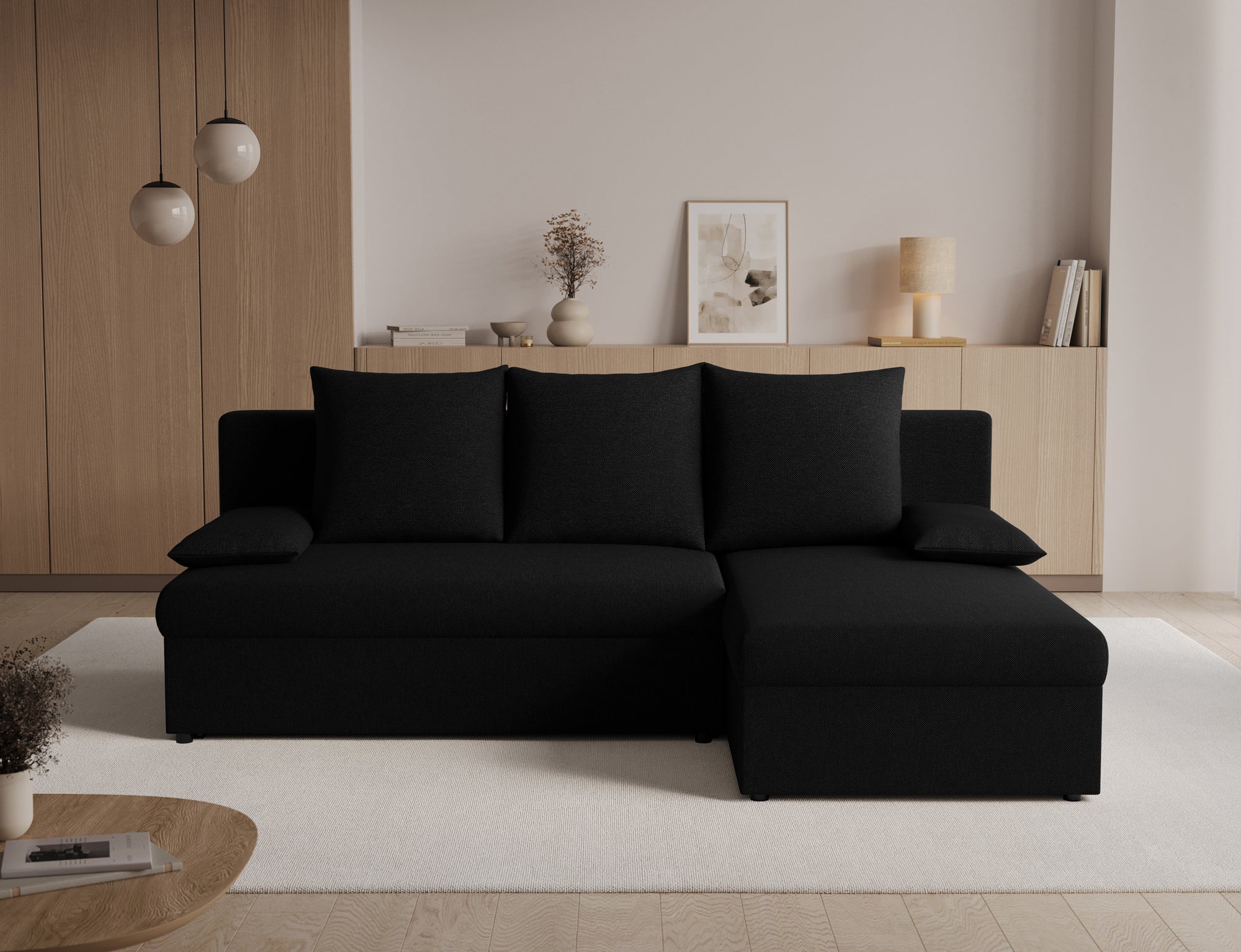 Canapé d’angle Convertible Bastille – Compact, Gain de Place & Petit Prix