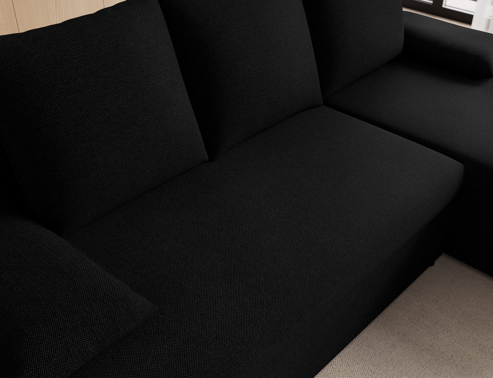 Canapé d’angle Convertible Bastille – Compact, Gain de Place & Petit Prix