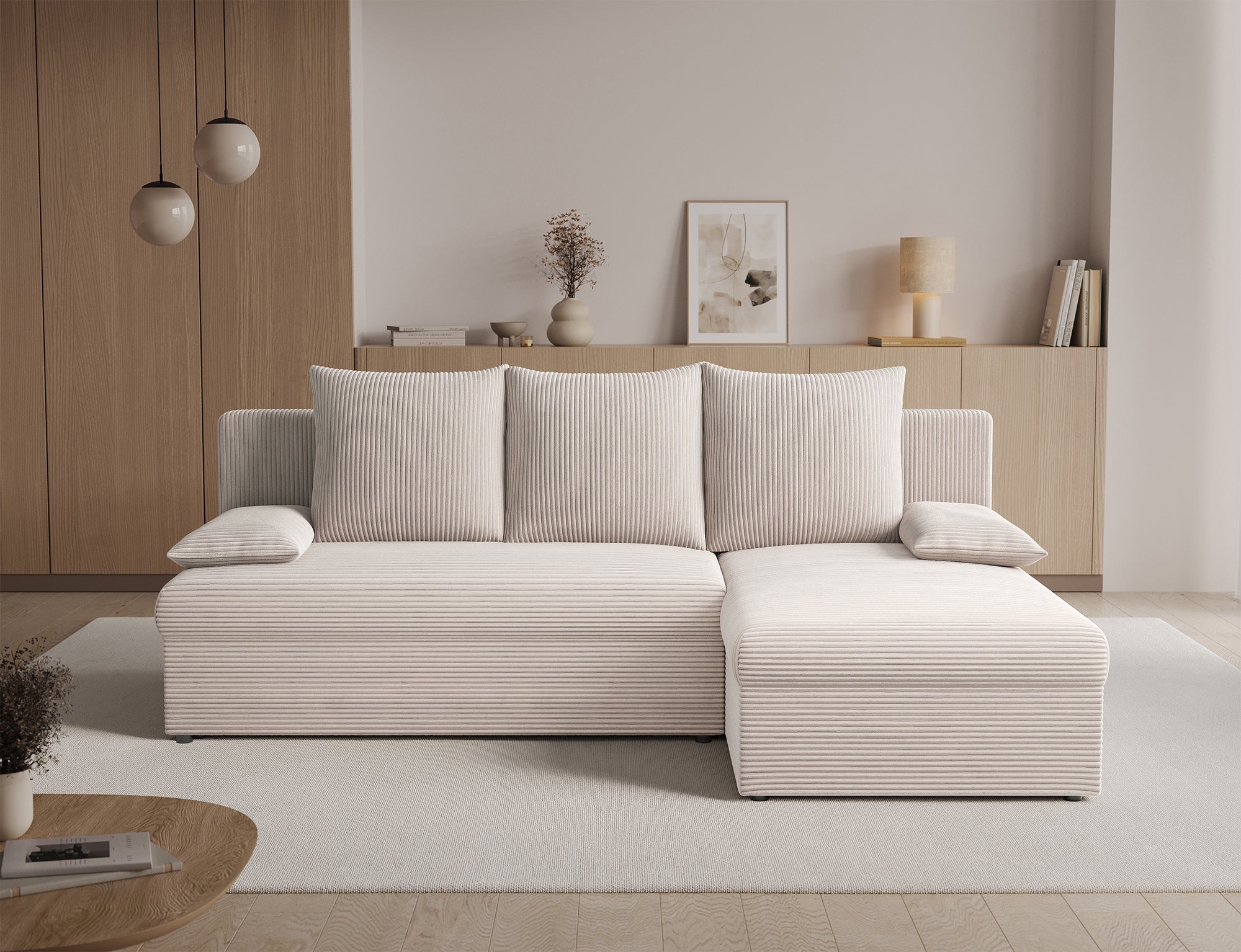 Canapé d’angle Convertible Bastille – Compact, Gain de Place & Petit Prix