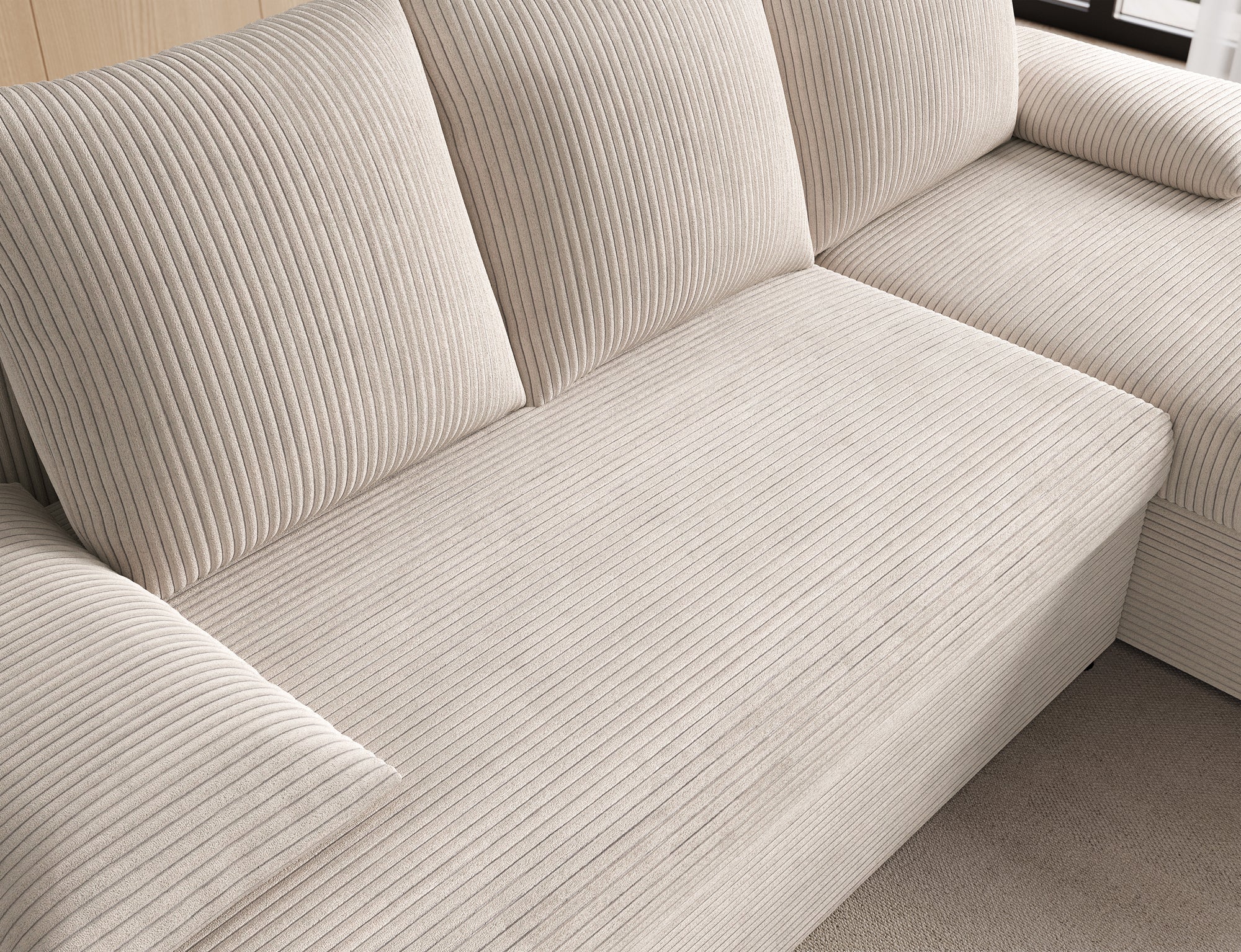 Canapé d’angle Convertible Bastille – Compact, Gain de Place & Petit Prix