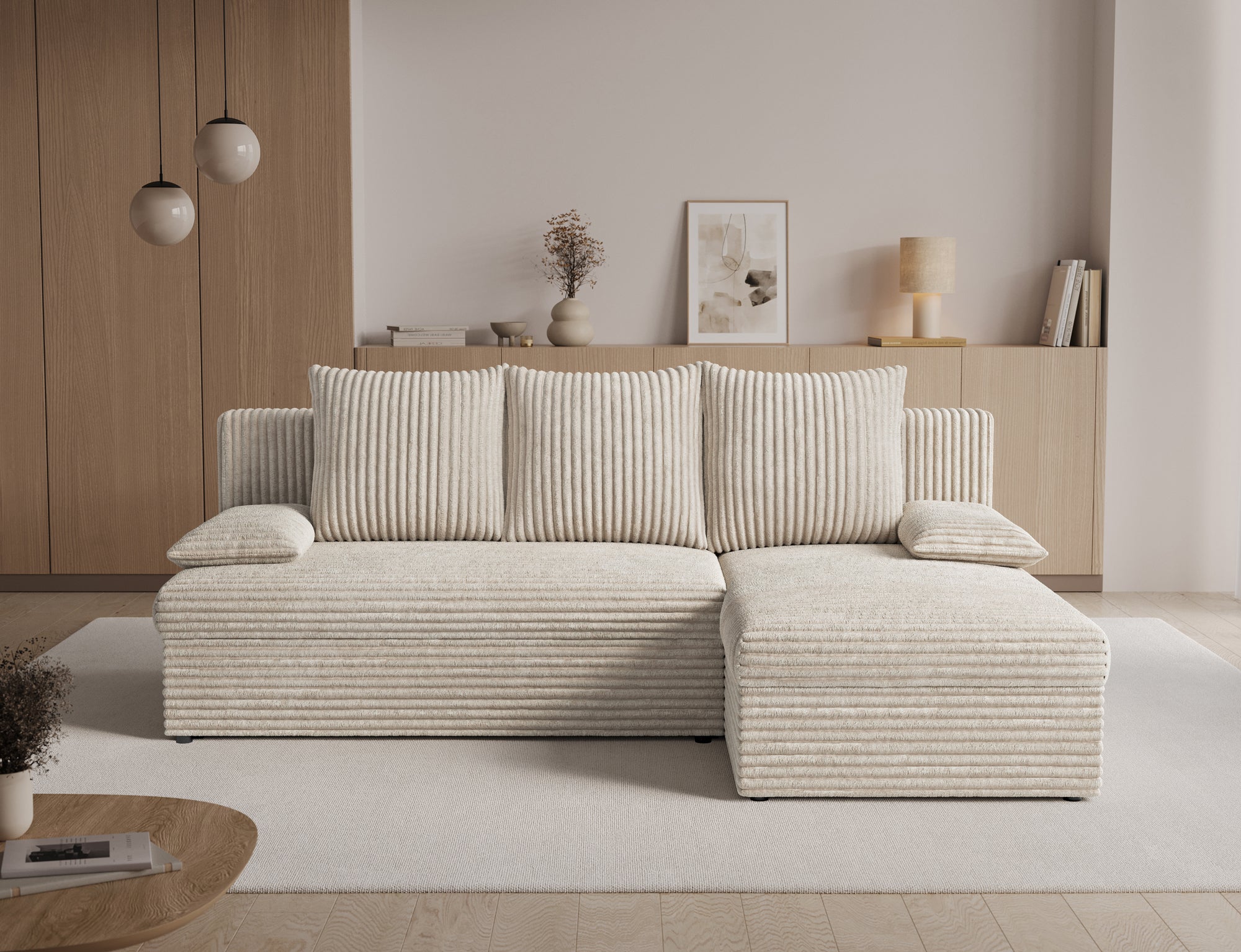 Canapé d’angle Convertible Bastille – Compact, Gain de Place & Petit Prix