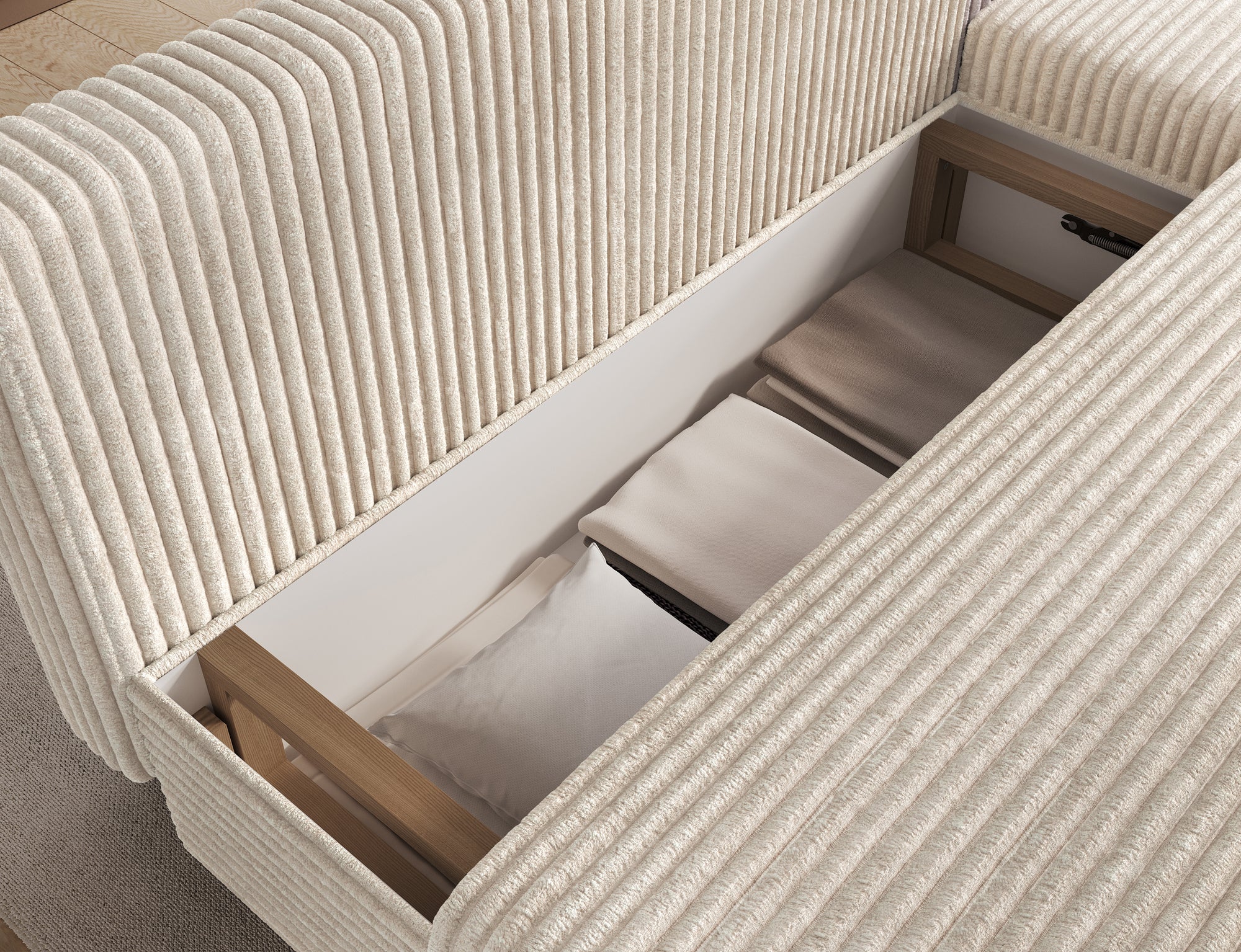 Canapé d’angle Convertible Bastille – Compact, Gain de Place & Petit Prix