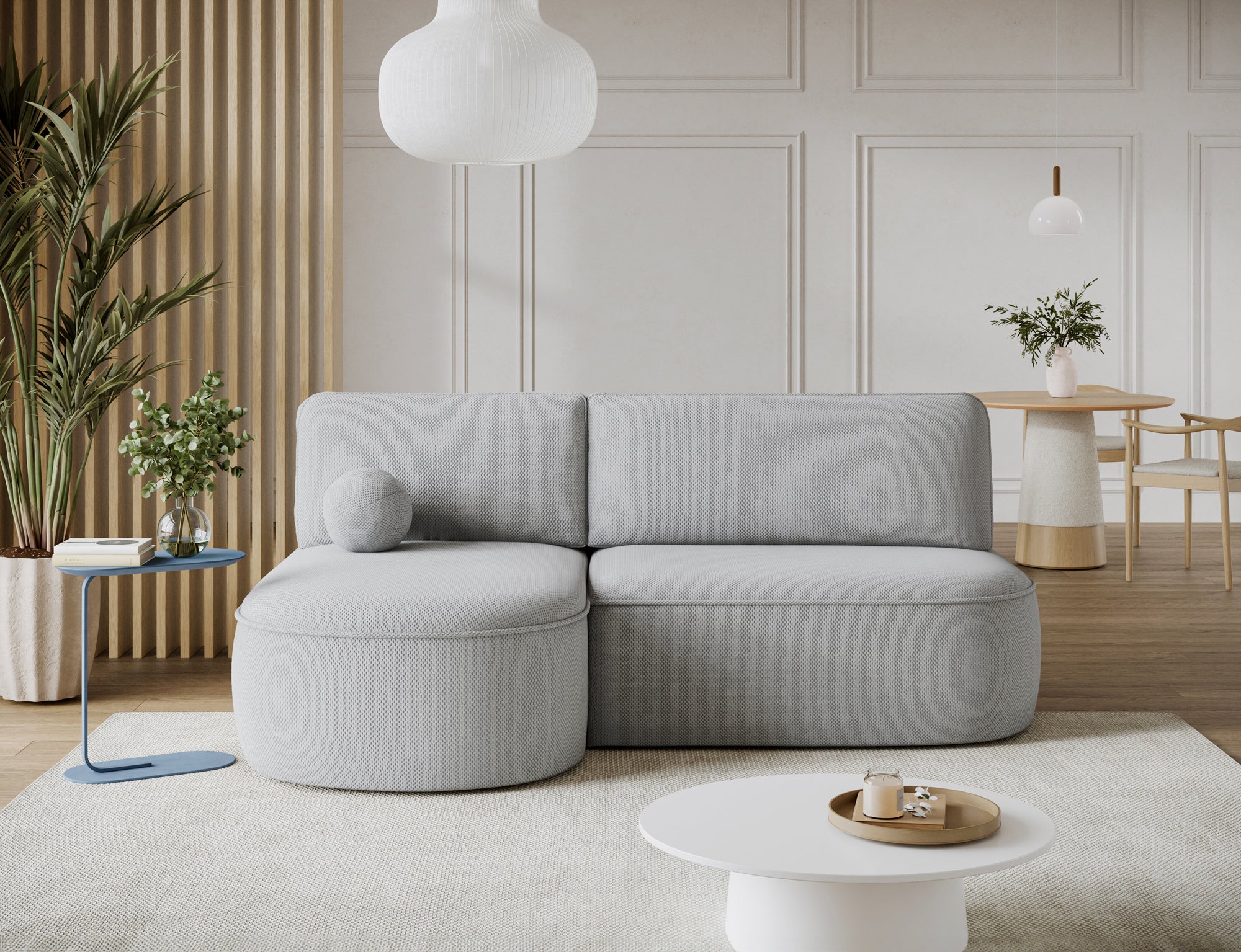 Canapé d’angle convertible avec coffre, idéal petit espace – Châtelet