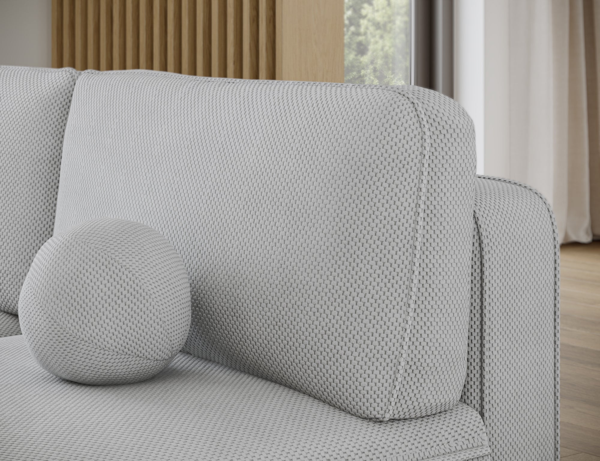 Canapé d’angle convertible avec coffre, idéal petit espace – Châtelet