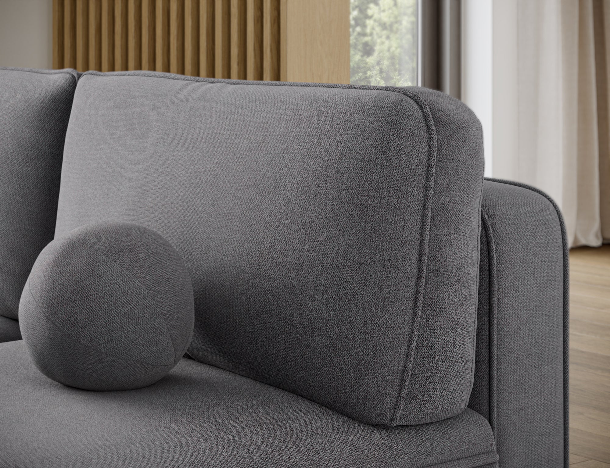 Canapé d’angle convertible avec coffre, idéal petit espace – Châtelet