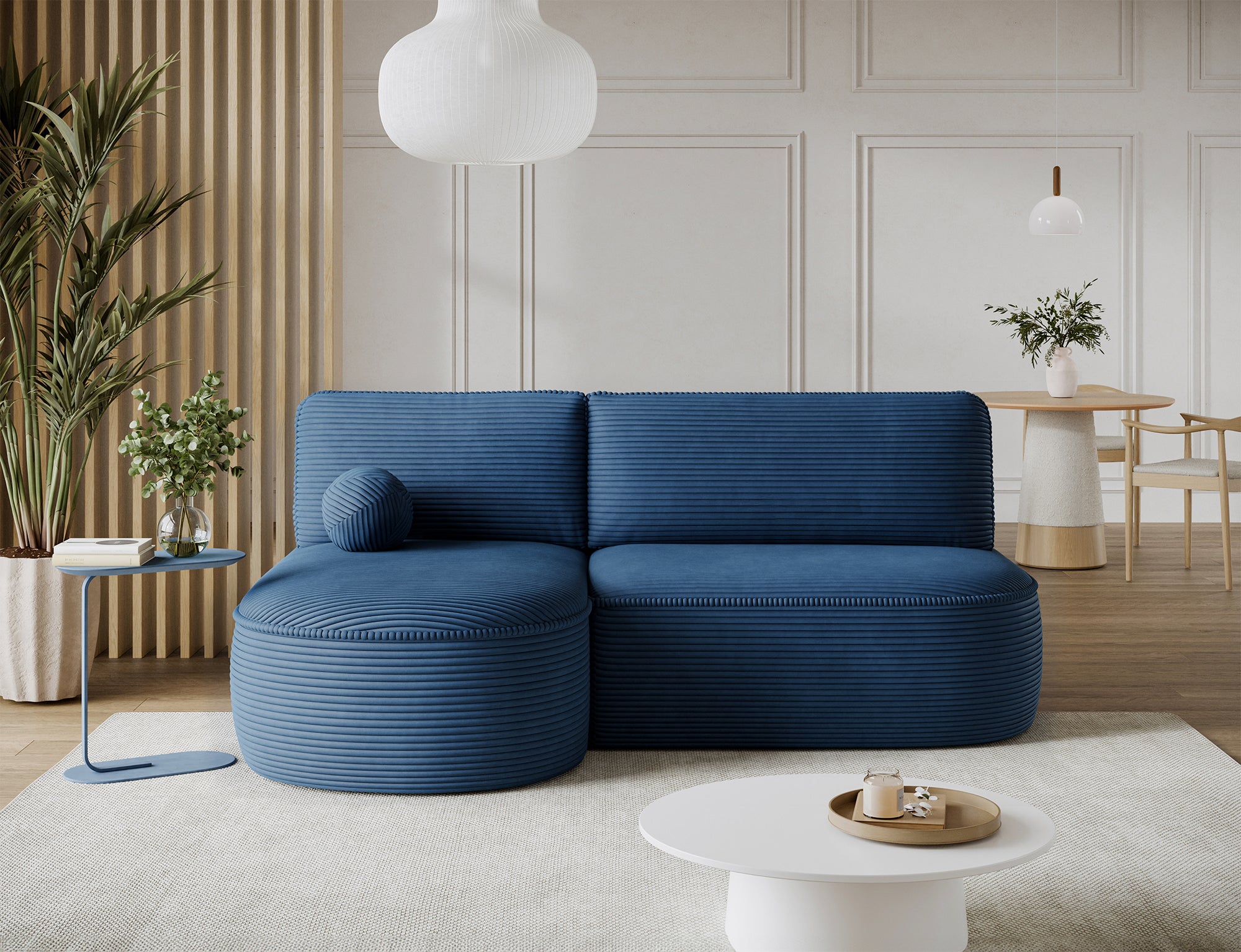 Canapé d’angle convertible avec coffre, idéal petit espace – Châtelet