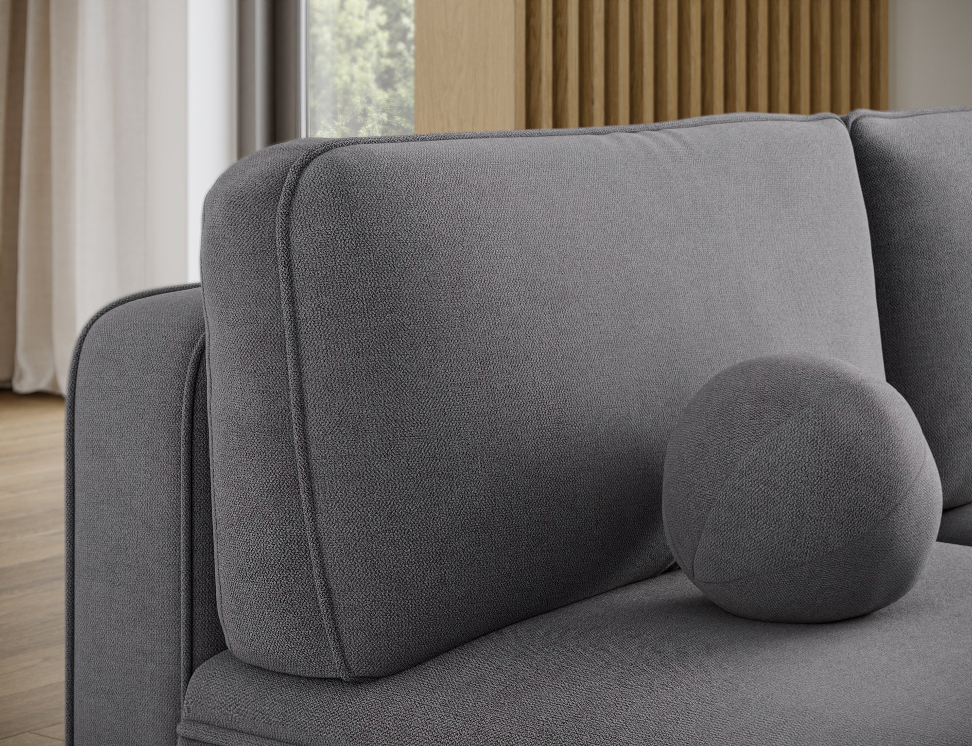 Canapé d’angle convertible avec coffre, idéal petit espace – Châtelet