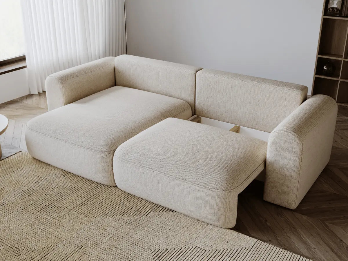 Canapé d'angle convertible avec grande méridienne - TROCADERO