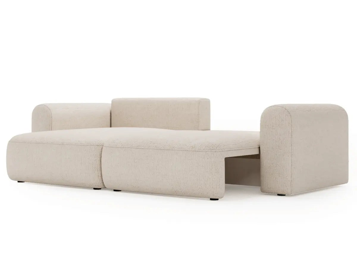 Canapé d'angle convertible avec grande méridienne - TROCADERO