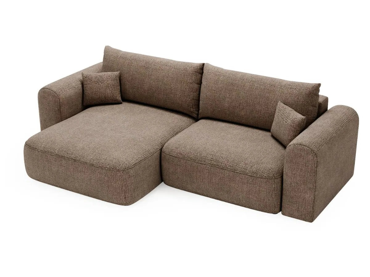 Canapé d'angle convertible avec grande méridienne - TROCADERO