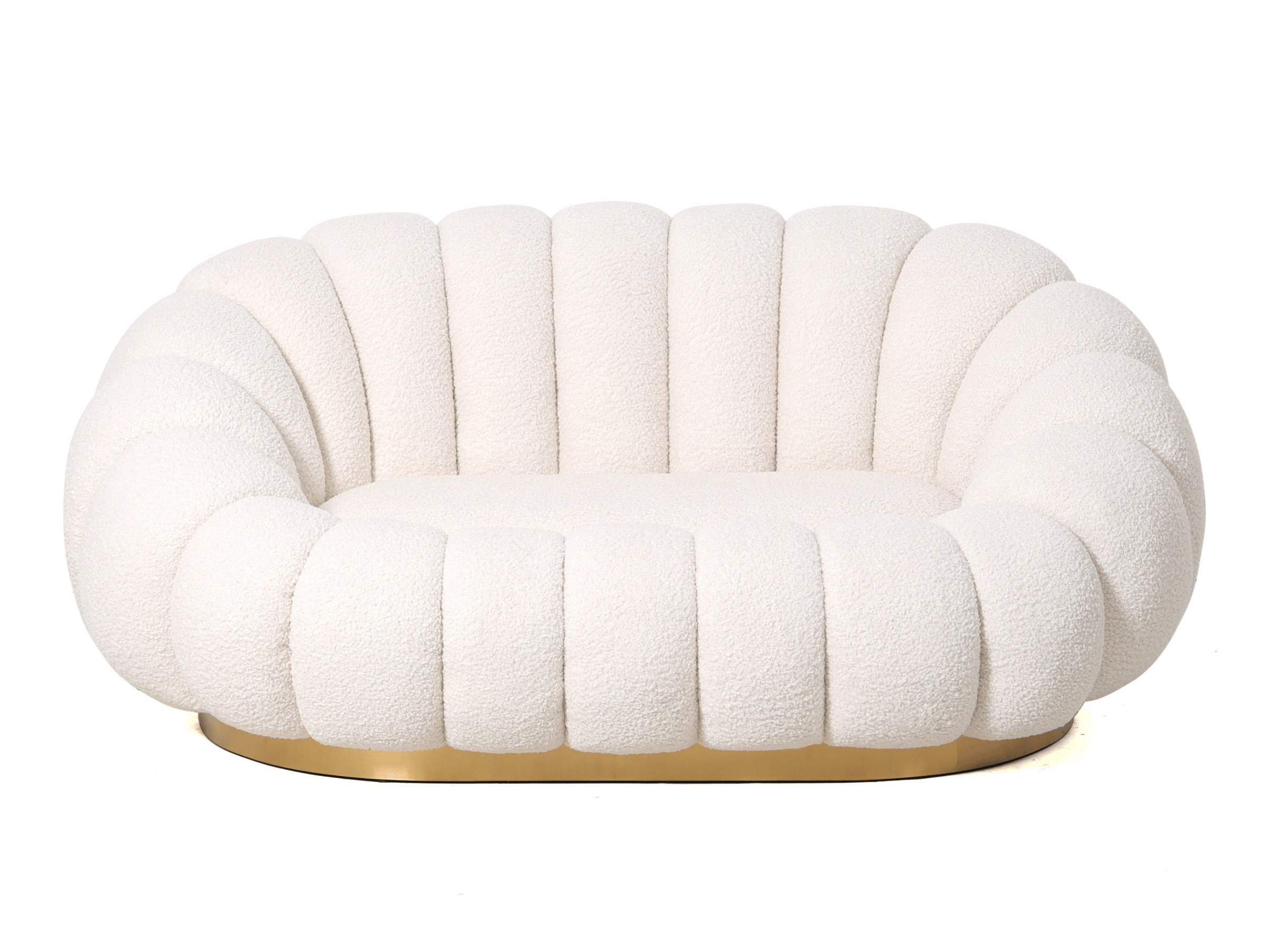 Canapé 2 places piètement couleur or - BLUM