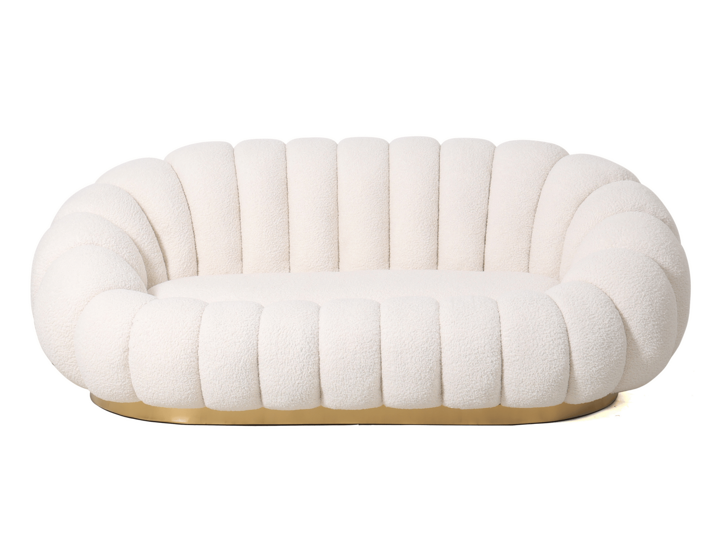 Canapé 3 places piètement couleur or - BLUM