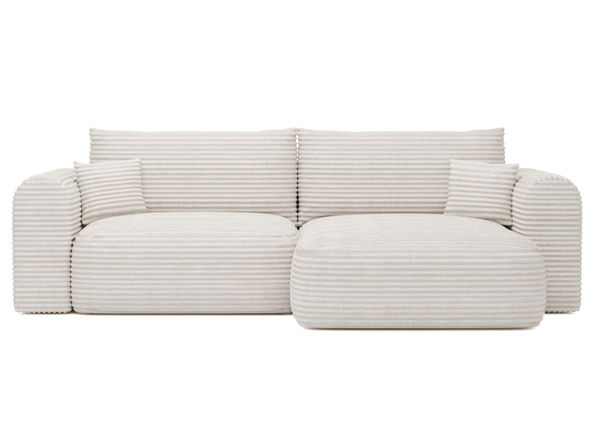 Canapé d'angle convertible avec grande méridienne - TROCADERO