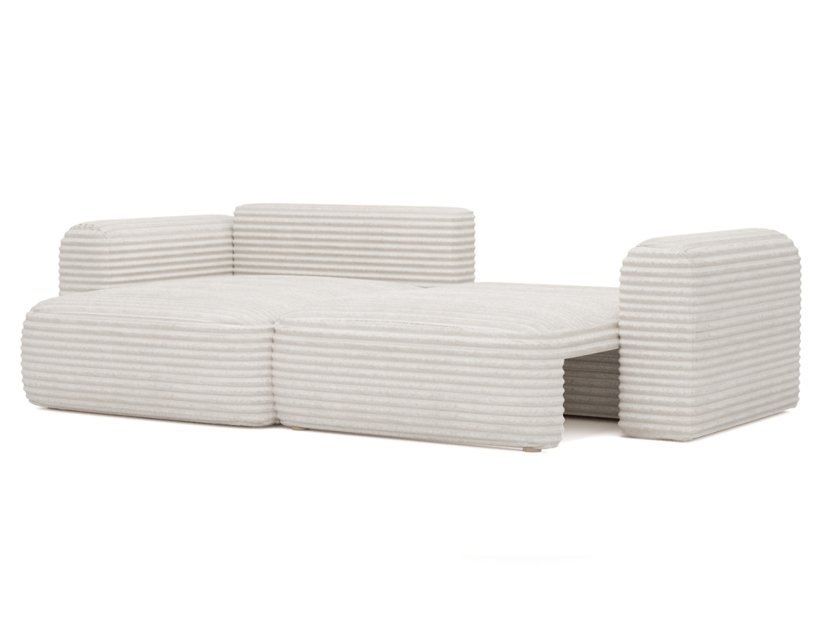 Canapé d'angle convertible avec grande méridienne - TROCADERO