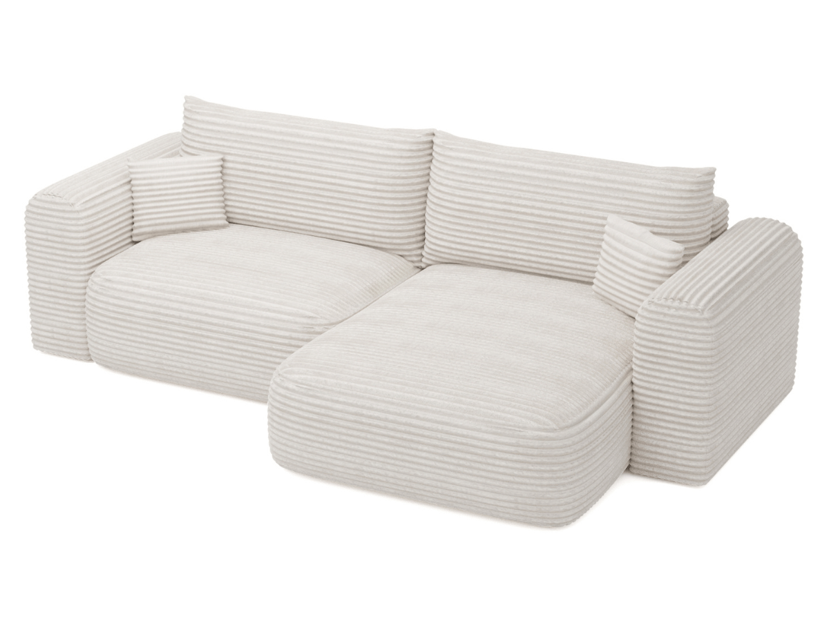 Canapé d'angle convertible avec grande méridienne - TROCADERO