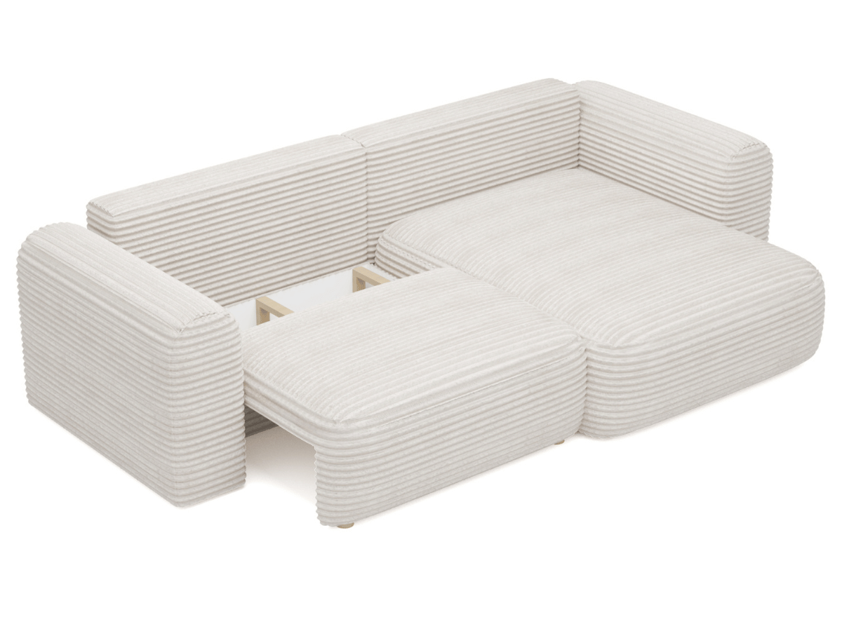 Canapé d'angle convertible avec grande méridienne - TROCADERO