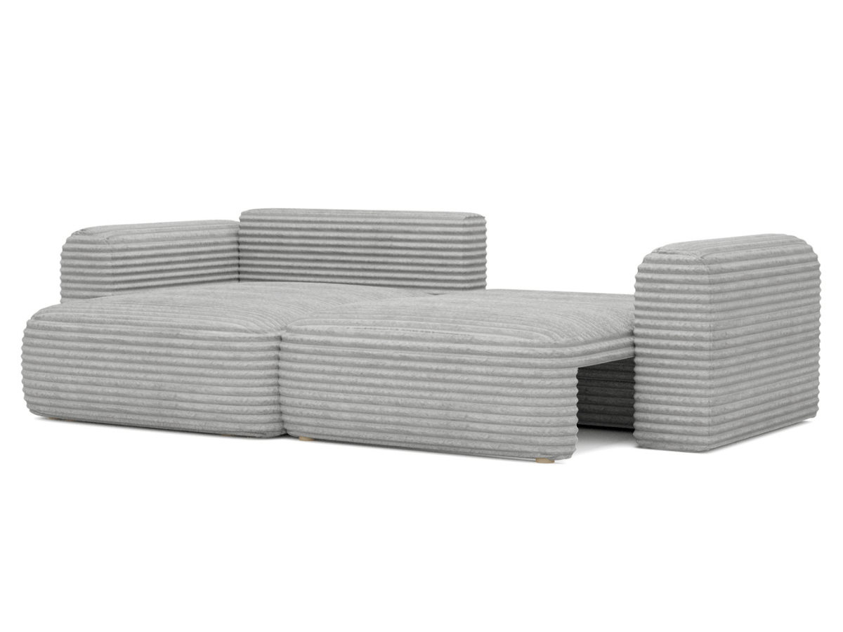 Canapé d'angle convertible avec grande méridienne - TROCADERO