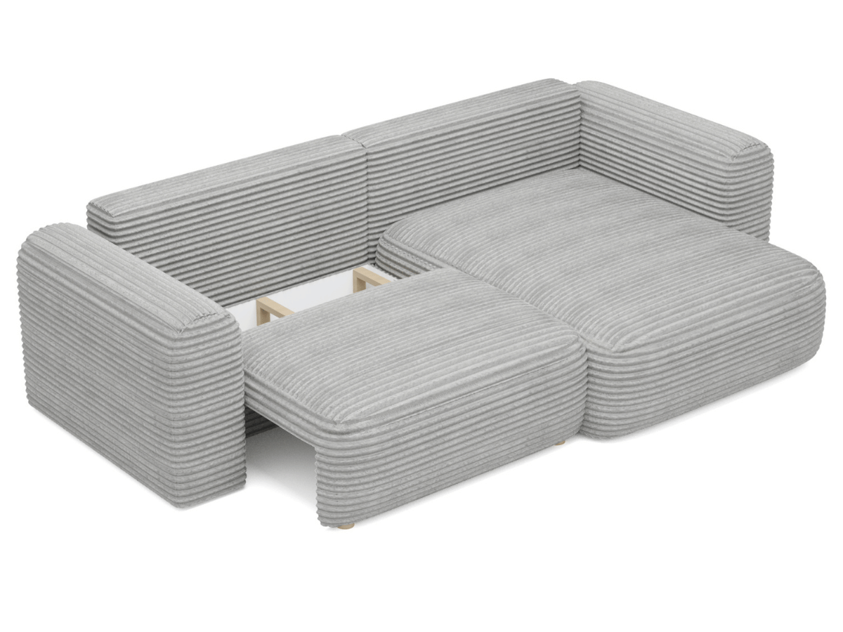 Canapé d'angle convertible avec grande méridienne - TROCADERO