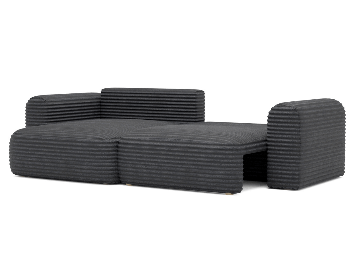 Canapé d'angle convertible avec grande méridienne - TROCADERO