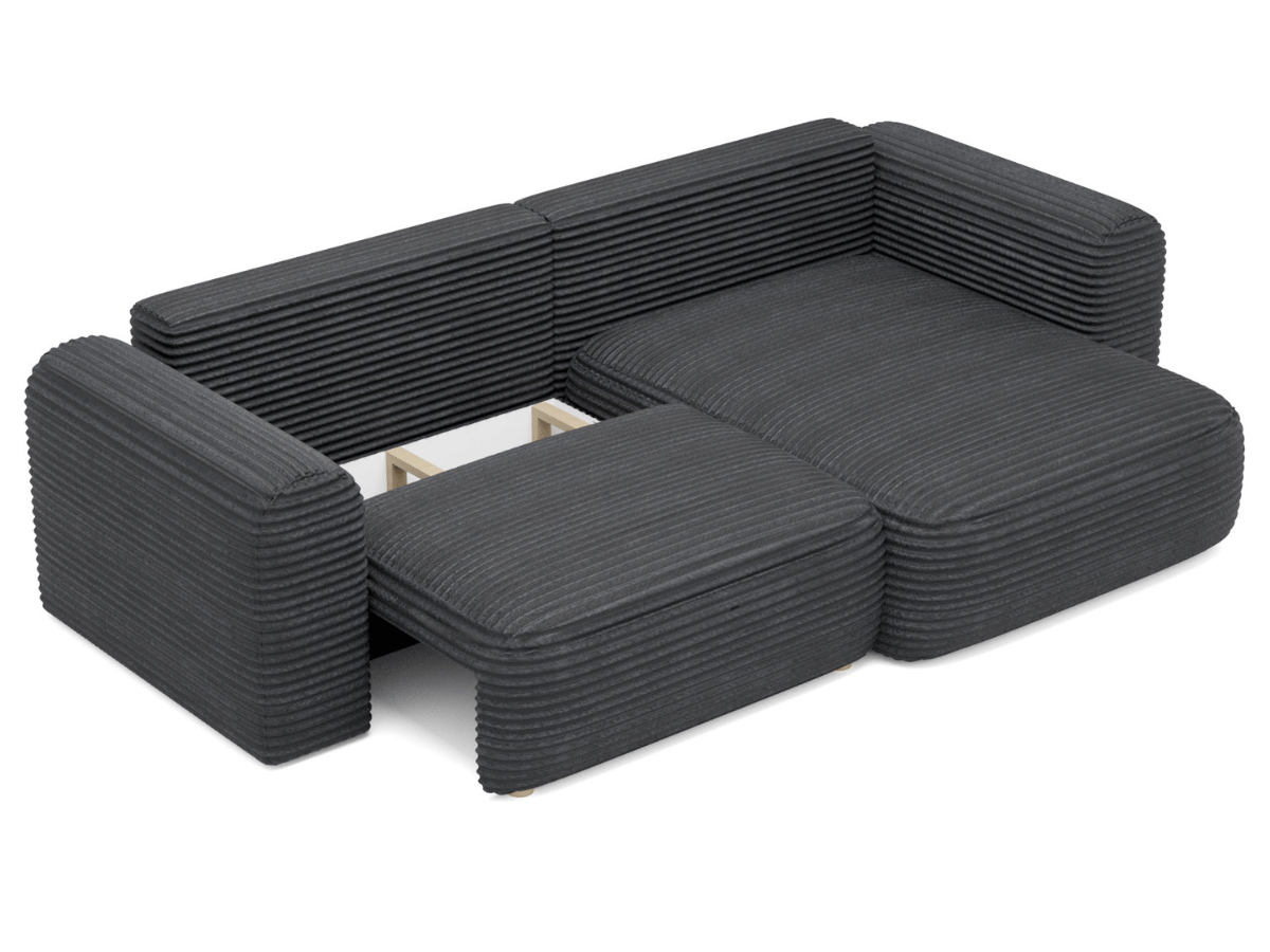 Canapé d'angle convertible avec grande méridienne - TROCADERO