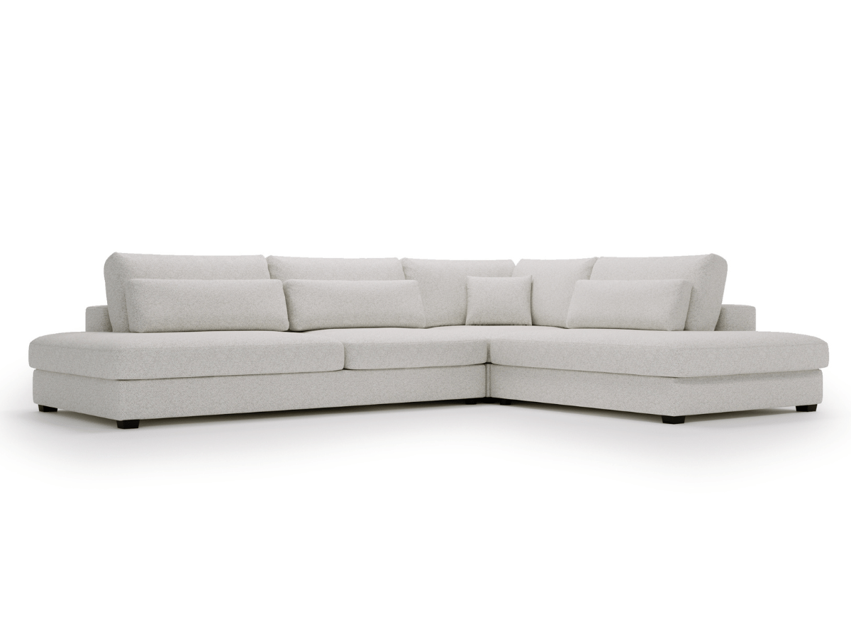 Canapé d'angle velours côtelé grand épaisseur VENDOME