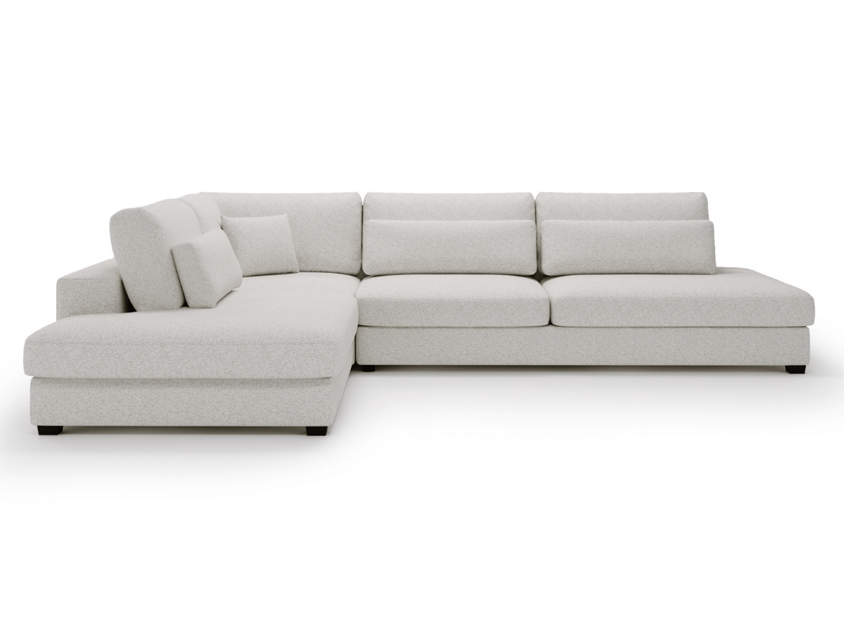 Canapé d'angle velours côtelé grand épaisseur VENDOME