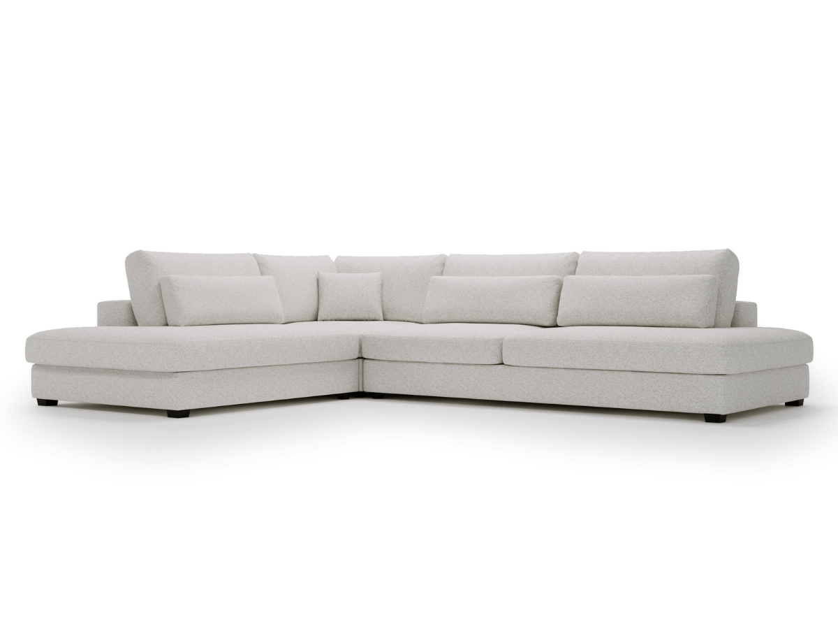 Canapé d'angle velours côtelé grand épaisseur VENDOME